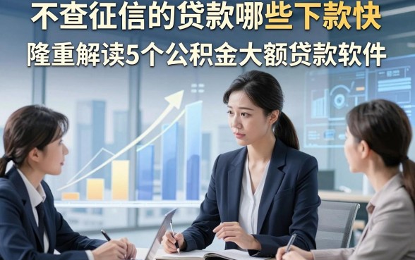不查征信的贷款哪些下款快，隆重解读5个公积金大额贷款软件