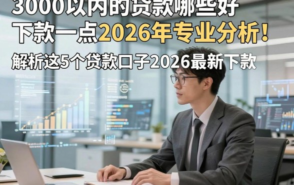 3000以内的贷款哪些好下款一点2026年专业分析！解析这5个贷款口子2026最新下款