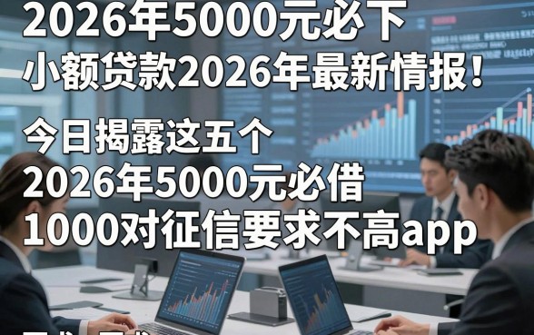 2026年5000元必下小额贷款2026年最新情报！今日揭露这五个2026年5000元必借1000对征信要求不高app