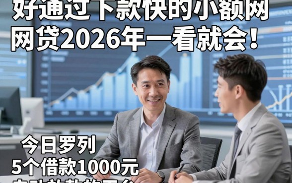 好通过下款快的小额网贷2026年一看就会！今日罗列5个借款1000元自动放款的平台