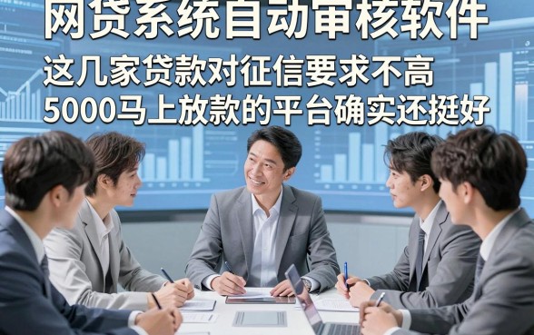 网贷系统自动审核软件，研讨​这几家贷款对征信要求不高5000马上放款的平台确实还挺好