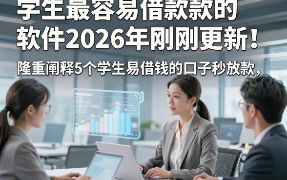 学生最容易借款款的软件2026年刚刚更新！隆重阐释5个学生易借钱的口子秒放款