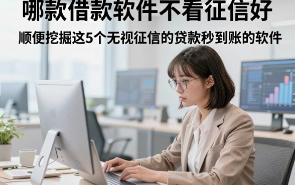 哪款借款软件不看征信好，顺便挖掘这5个无视征信的贷款秒到账的软件