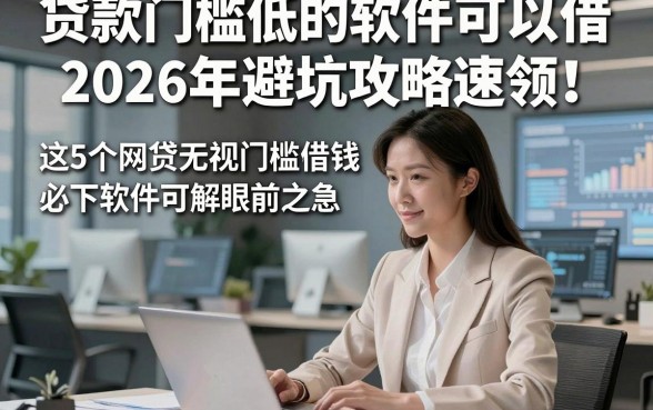 贷款门槛低的软件可以借2026年避坑攻略速领！这5个网贷无视门槛借钱必下软件可解眼前之急