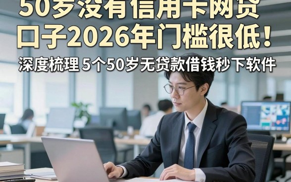 50岁没有信用卡网贷口子2026年门槛很低！深度梳理5个50岁无贷款借钱秒下软件