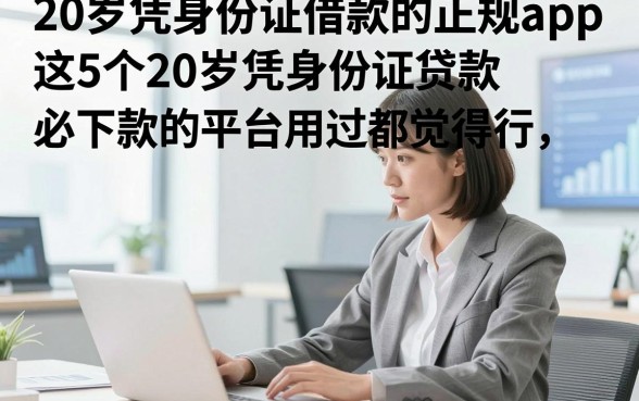 20岁凭身份证借款的正规app，这5个20岁凭身份证贷款必下款的平台用过都觉得行