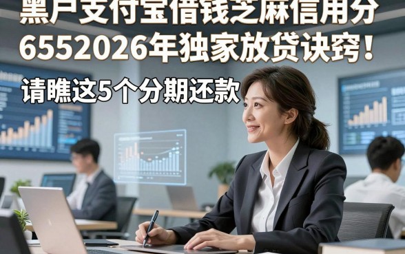 黑户支付宝借钱芝麻信用分6552026年独家放贷诀窍！请瞧这5个分期还款的借钱app