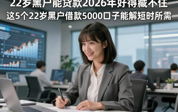 22岁黑户能贷款2026年好得藏不住,这5个22岁黑户借款5000口子能解短时所需