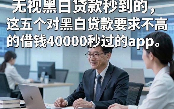 无视黑白贷款秒到的，这五个对黑白贷款要求不高的借钱40000秒过的app省心适配