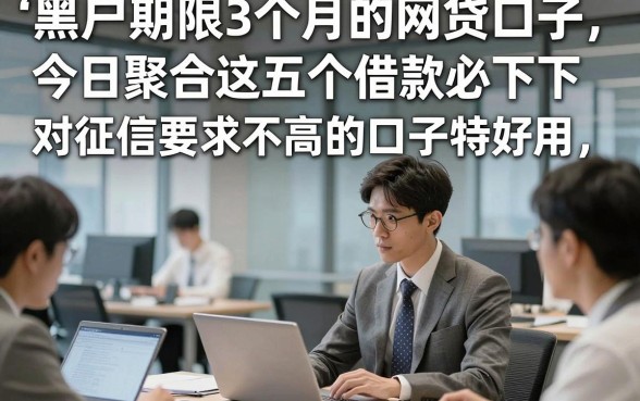 黑户期限3个月的网贷口子，今日聚合这五个借款必下对征信要求不高的口子特好用