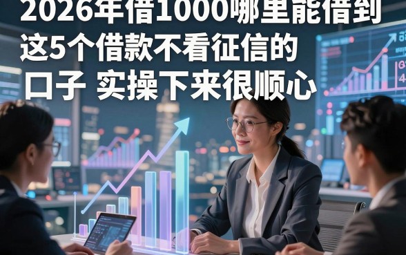 2026年借1000哪里能借到，这5个借款不看征信的口子实操下来很顺心