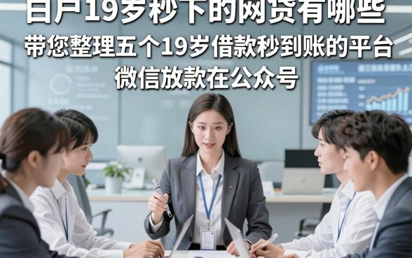 白户19岁秒下的网贷有哪些，带您整理五个19岁借款秒到账微信放款的平台