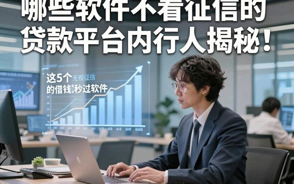 哪些软件不看征信的贷款平台内行人揭秘！这5个无视征信的借钱秒过软件体验感在线