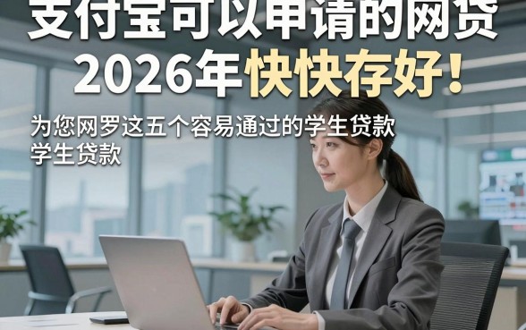 支付宝可以申请的网贷2026年快快存好！为您网罗这五个容易通过的学生贷款