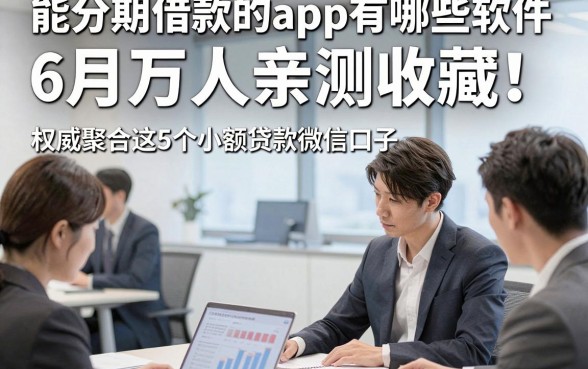 能分期借款的app有哪些软件6月万人亲测收藏！权威聚合这5个小额贷款微信口子