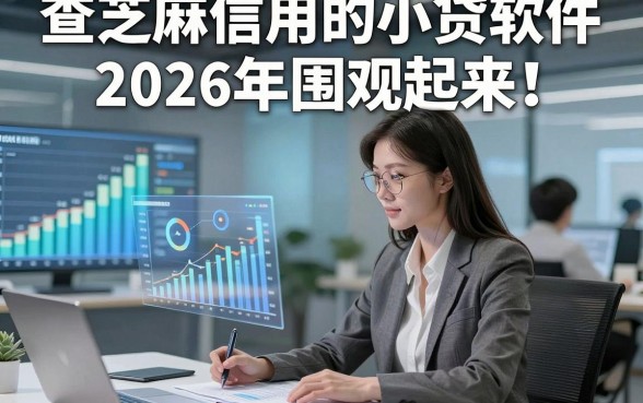 查芝麻信用的小贷软件2026年围观起来！验证五个查芝麻信用的借钱稳下软件
