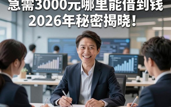 急需3000元哪里能借到钱2026年秘密揭晓！顺道梳理这5个急需3000元借款1000稳下款的app