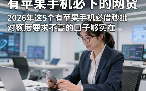 有苹果手机必下的网贷，2026年这5个有苹果手机必借秒批对额度要求不高的口子够实在