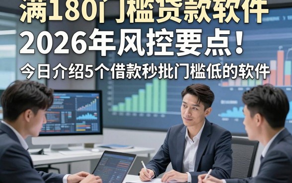 满180门槛贷款软件2026年风控要点!今日介绍5个借款秒批门槛低的软件