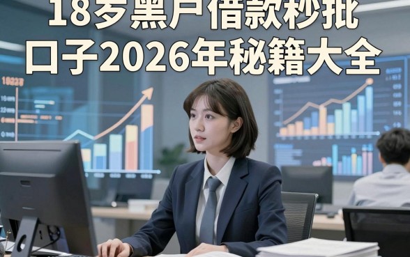 18岁黑户借款秒批口子2026年秘籍大全，这五个18岁黑户借钱能下款软件实在好用