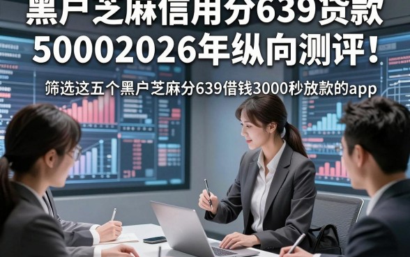 黑户芝麻信用分639贷款50002026年纵向测评！同时筛选这五个黑户芝麻分639借钱3000秒放款的app
