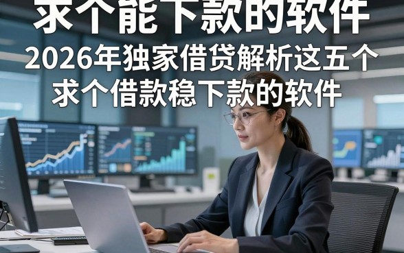 求个能下款的软件，2026年独家借贷解析这五个求个借款稳下款的软件