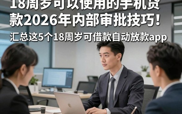 18周岁可以使用的手机贷款2026年内部审批技巧！汇总这5个18周岁可借款自动放款app