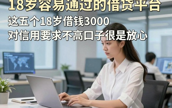 18岁容易通过的借贷平台，这五个18岁借钱3000对信用要求不高口子很是放心