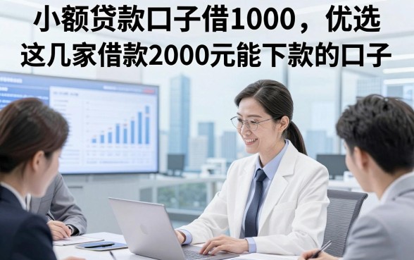 小额贷款口子借1000，优选​这几家借款2000元能下款的口子