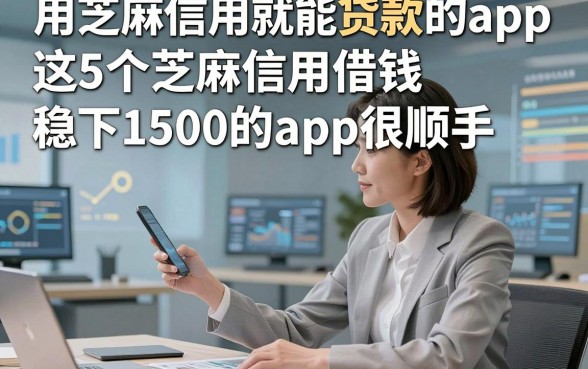 用芝麻信用就能贷款的app，这5个芝麻信用借钱稳下1500的app很顺手