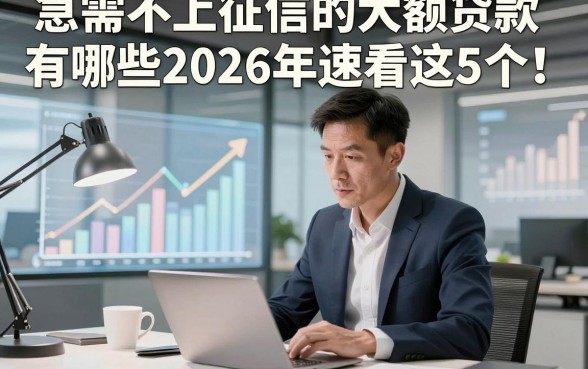 急需不上征信的大额贷款有哪些2026年速看这5个！本篇为您全面详解！