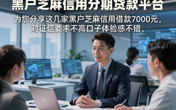 黑户芝麻信用分期贷款平台，为您分享这几家黑户芝麻信用借款7000元对征信要求不高口子体验感不错