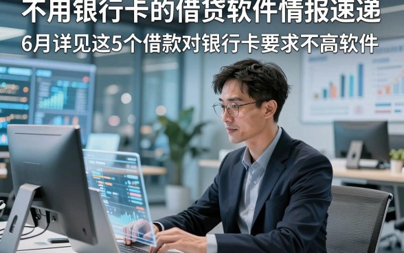 不用银行卡的借贷软件情报速递，6月详见这5个借款对银行卡要求不高软件