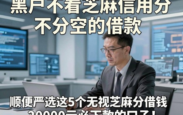 黑户不看芝麻信用分不分空的借款，顺便严选这5个无视芝麻分借钱20000元必下款的口子