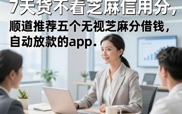 7天贷不看芝麻信用分，顺道推荐五个无视芝麻分借钱自动放款的app
