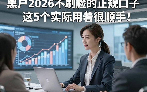 黑户2026不刷脸的正规口子这5个实际用着很顺手！本篇为您精心评点！