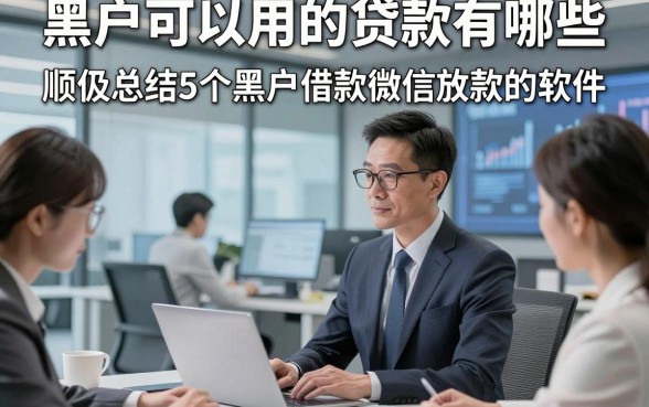 黑户可以用的贷款有哪些，顺便总结5个黑户借款微信放款的软件