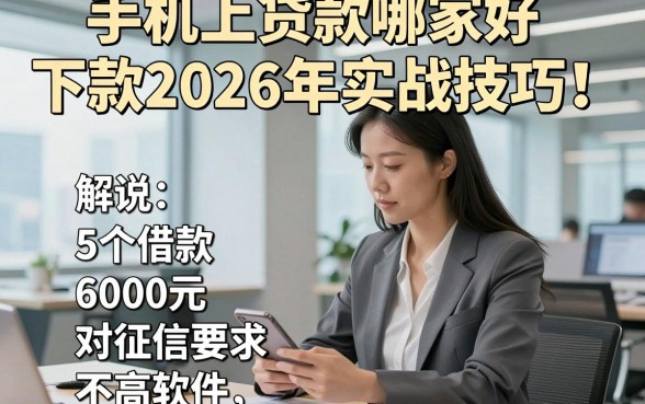 手机上贷款哪家好下款2026年实战技巧！解说5个借款6000元对征信要求不高软件