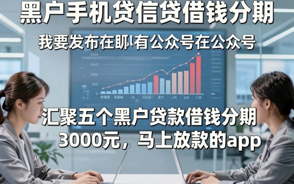 黑户手机贷信贷借钱分期，汇聚五个黑户贷款借钱分期3000元马上放款的app
