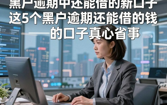 黑户逾期中还能借的新口子，这5个黑户逾期还能借的钱的口子真心省事