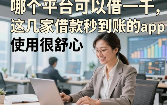哪个平台可以借一千，这几家借款秒到账的app使用很舒心