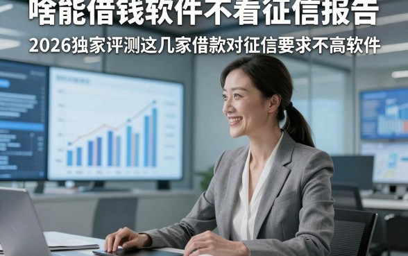 啥能借钱软件不看征信报告，2026独家评测这几家借款对征信要求不高软件
