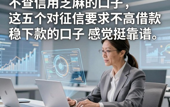 不查信用芝麻的口子，这五个对征信要求不高借款稳下款的口子感觉挺靠谱