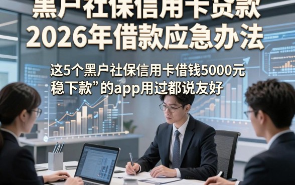 黑户社保信用卡贷款2026年借款应急办法，这5个黑户社保信用卡借钱5000元稳下款的app用过都说友好