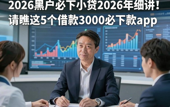 2026黑户必下小贷2026年细讲​！请瞧这5个借款3000必下款app