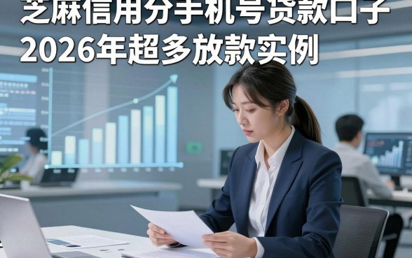 芝麻信用分手机号贷款口子，2026年超多放款实例这几家芝麻信用分手机号借钱能放款口子