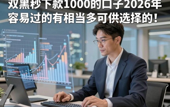 双黑秒下款1000的口子2026年容易过的有相当多可供选择的！，今天详细融合这5个贷款平台！