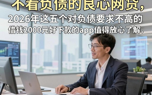 不看负债的良心网贷，2026年这五个对负债要求不高的借钱2000元好下款的app值得放心了解