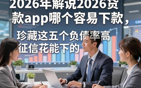2026年解说2026贷款app哪个容易下款，珍藏这五个负债率高征信花能下的正规贷款
