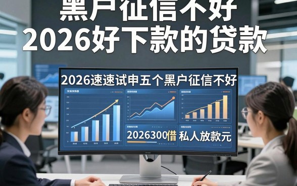 黑户征信不好2026好下款的贷款，2026速速试申五个黑户征信不好2026好借3000元私人放款app